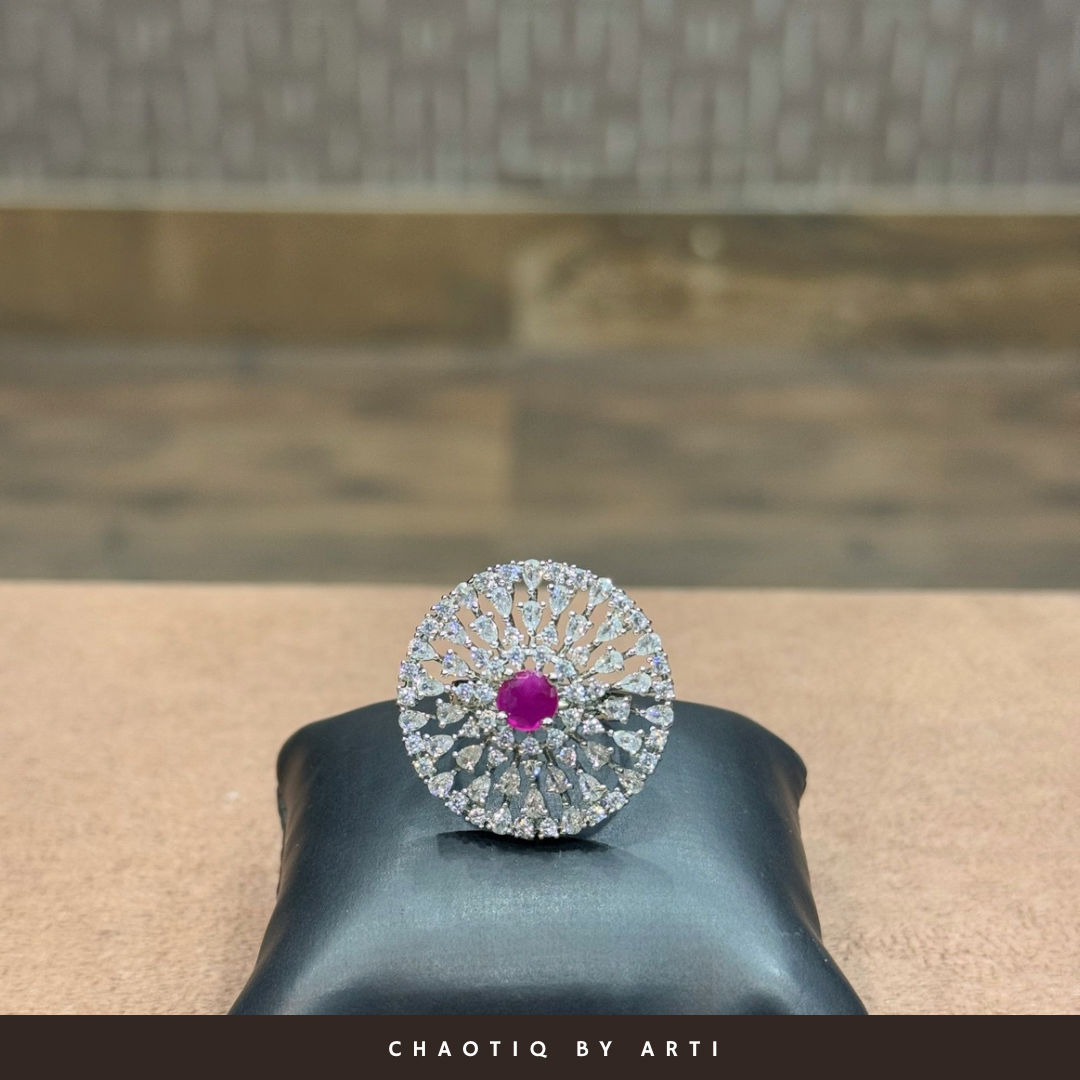 The Éclat Ruby Cocktail Ring