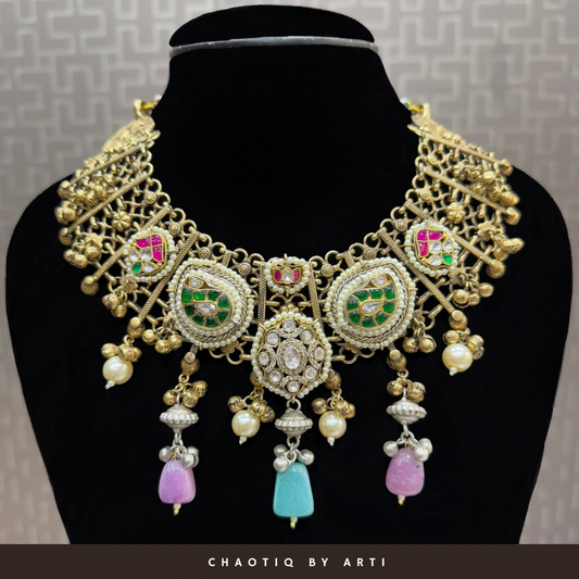 Aaliyah gold plated layered necklace