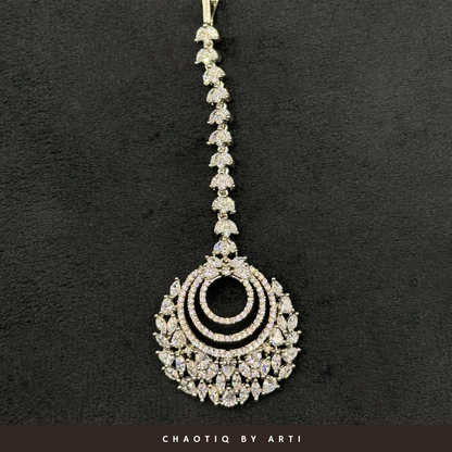 Anah Diamond studded maangtikka