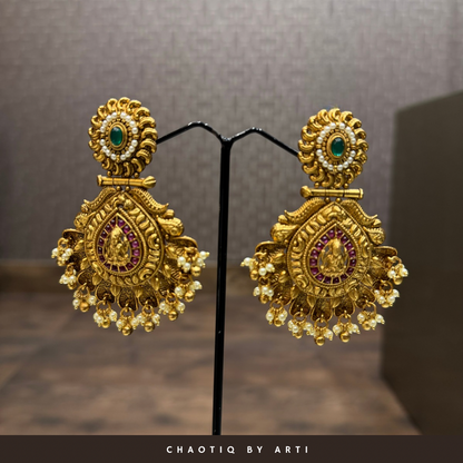 Padmavat gold plated temple choker set