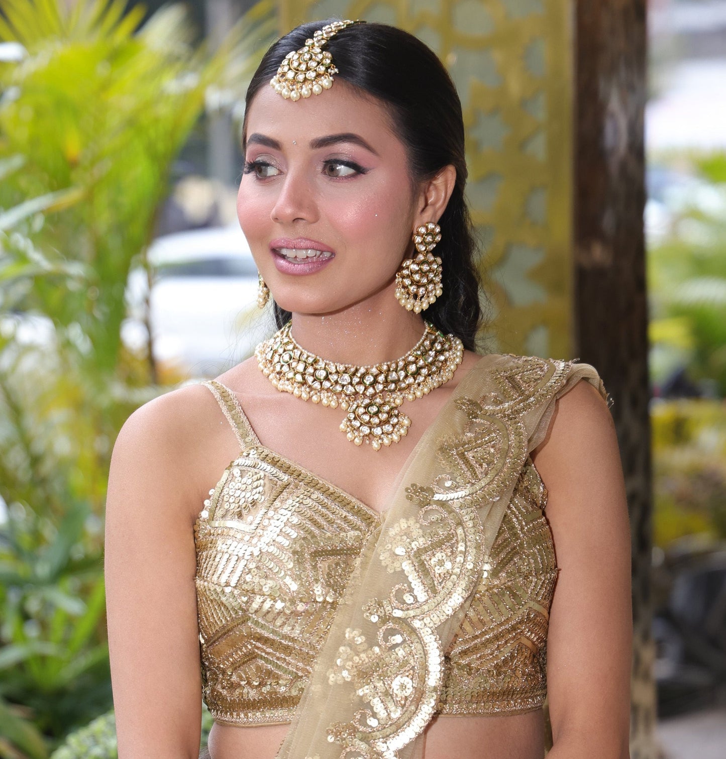 Aadhira Polki Necklace Set