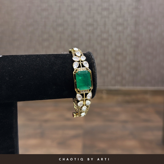 Falaha Polki & Emerald Bracelet