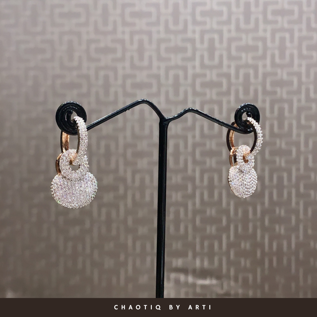 Ashley Rosegold Earrings Two-Ways