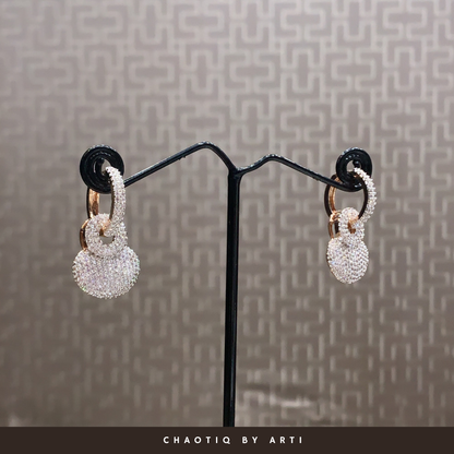 Ashley Rosegold Earrings Two-Ways