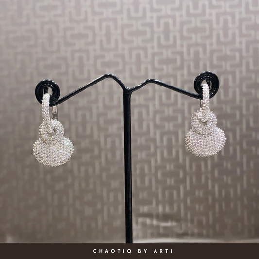 Ashley Silver Earrings Two-Ways