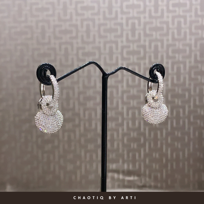 Ashley Silver Earrings Two-Ways