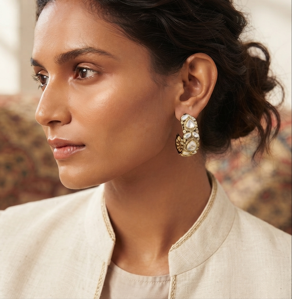 Raza Half Hoop Earrings