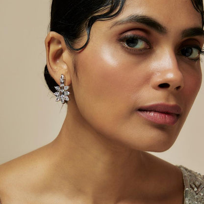 Avé Diamond Star Drop Earrings