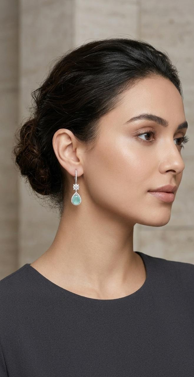 Mihira Diamond Drop Earrings