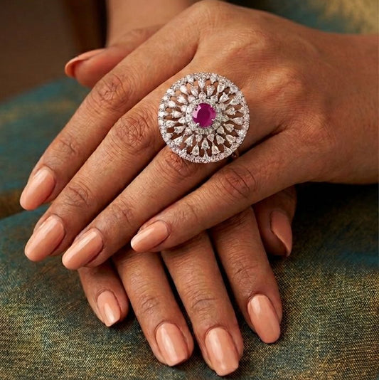 The Éclat Ruby Cocktail Ring