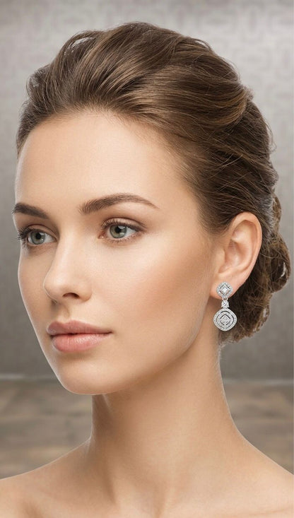Veya Diamond Drop Earrings