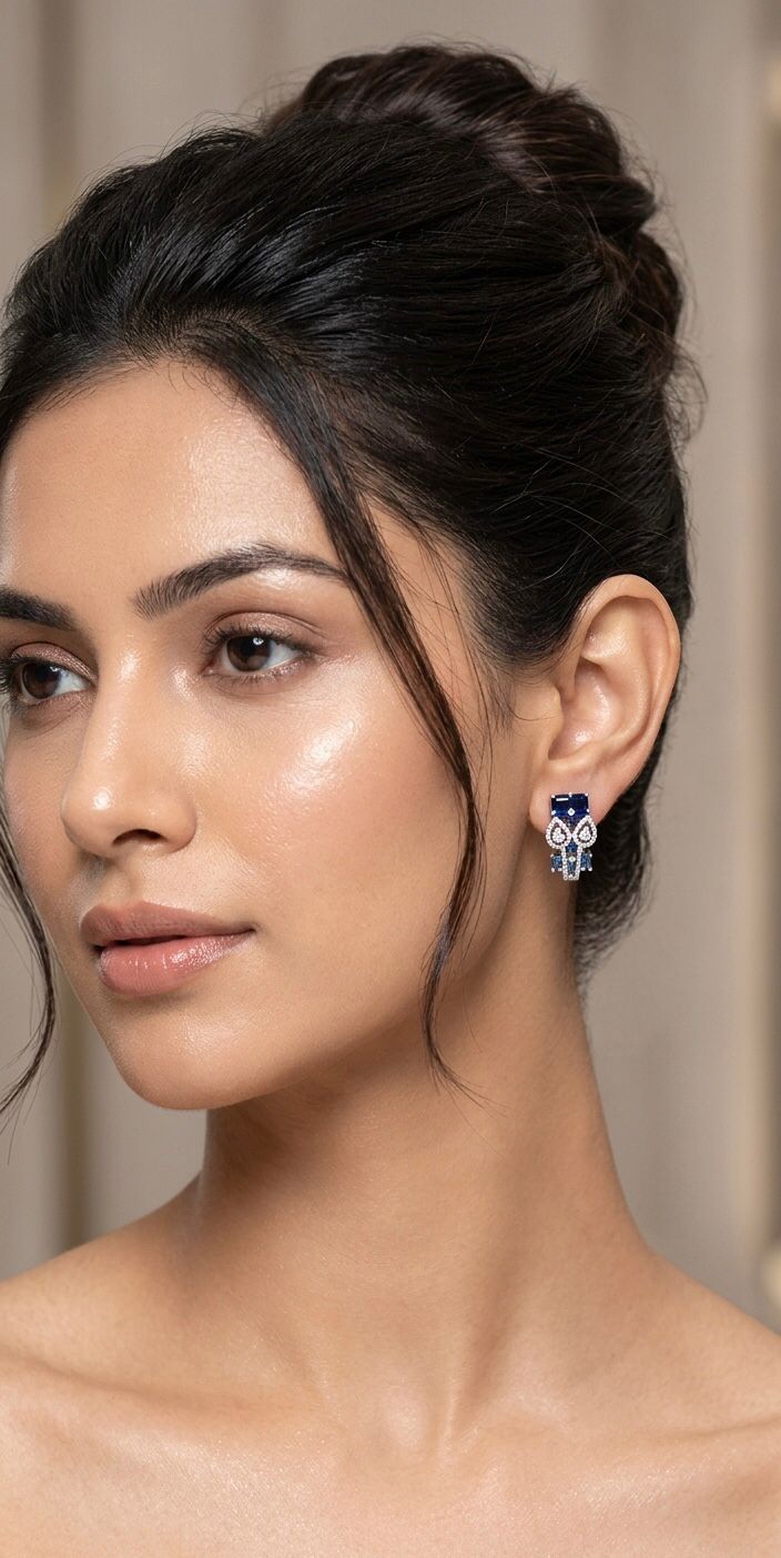 Ira Sapphire Stud Earrings