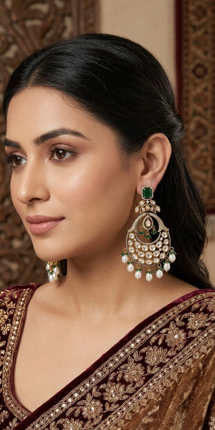 Saheema Chandbali Earrings