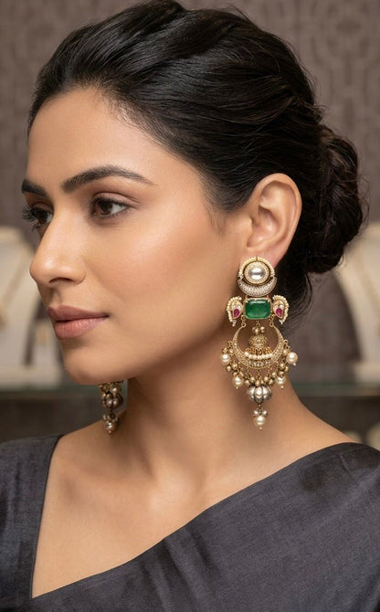 Suhana gold-plated earrings