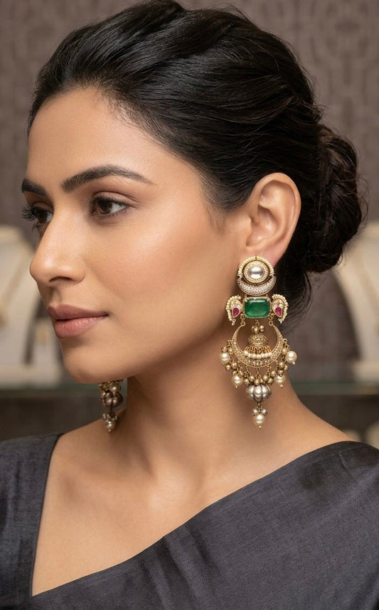 Suhana gold-plated earrings