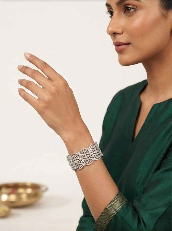 Sobitha diamond studded bracelet