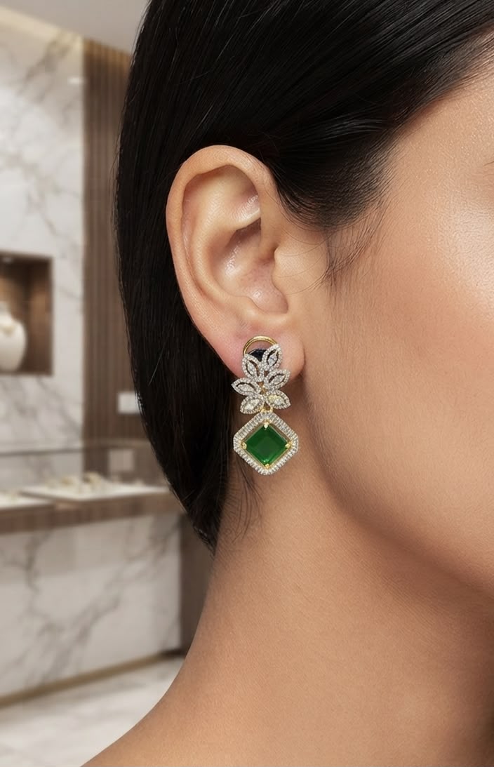 Auric emerald and diamonds
