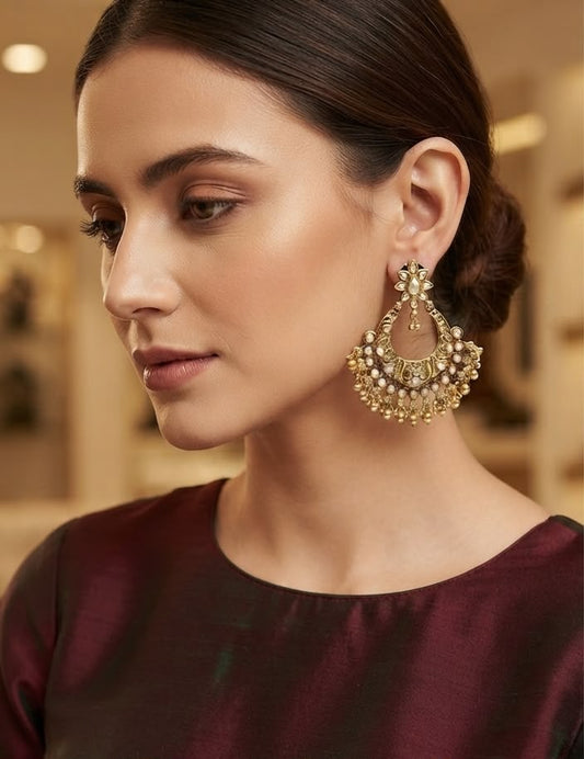 Adah chand shaped earrings
