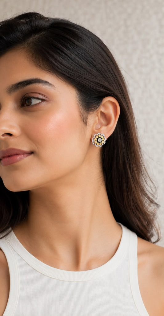 Falaha coloured Stud Earrings