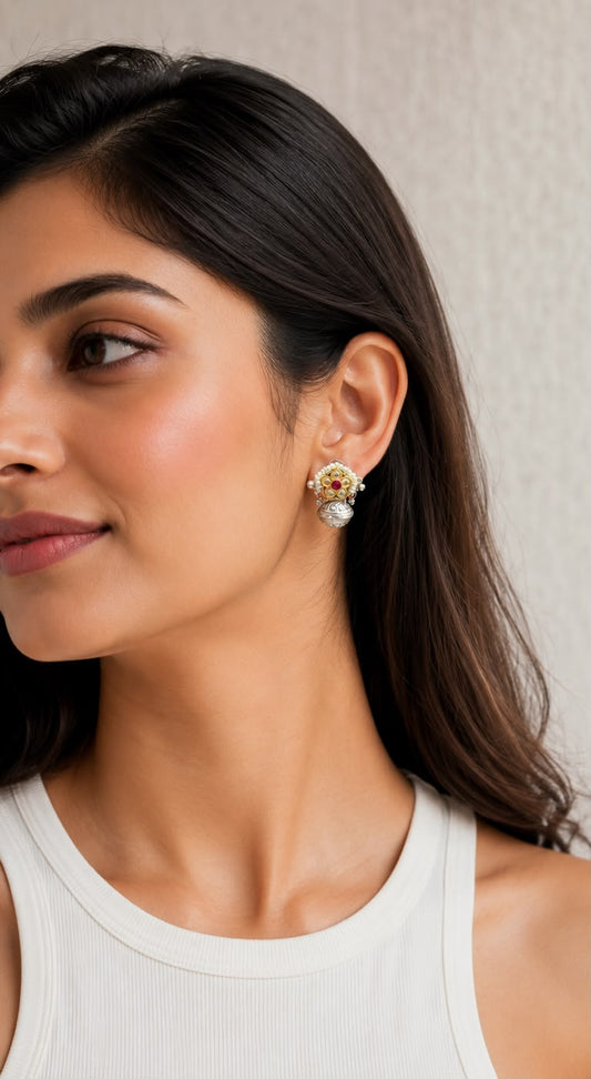 Ragini Matki Oxidised Earrings