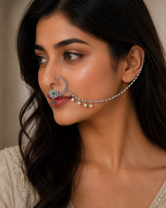 Mehreen Emerald and Diamond Nath