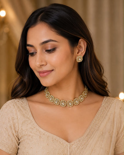 Farida Polki Choker set
