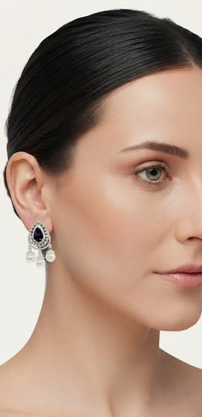 Aaliyah diamond and pearl drops