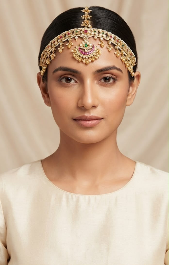 Mehreen polki and stones maathapati