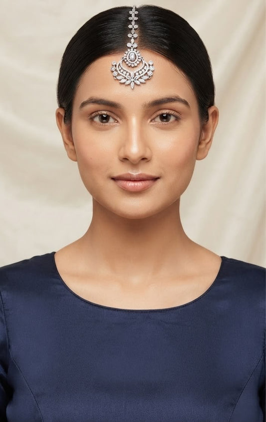 Elena Diamond studded maangtikka