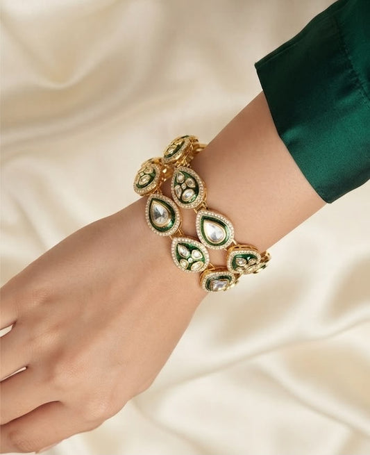 Jodha Antique Polki Bangles