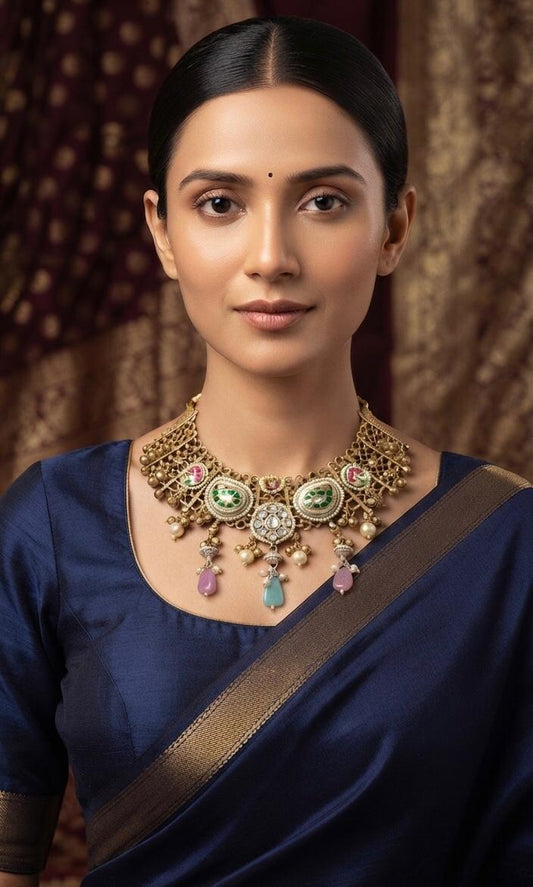 Aaliyah gold plated layered necklace