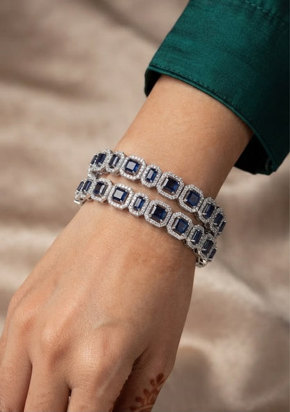 Asma Sapphire diamond bangles