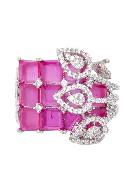 Crimson diamond ring