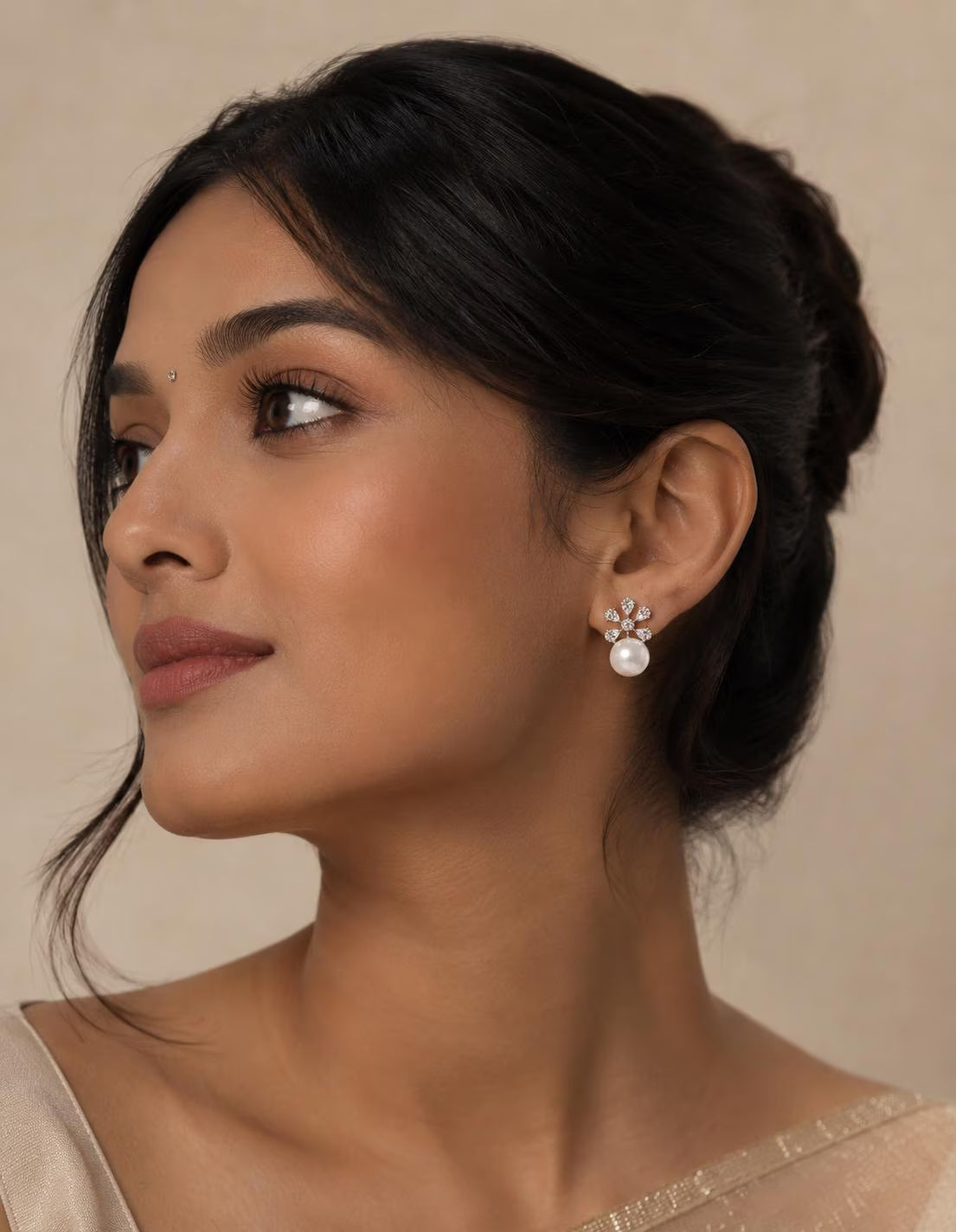 Suhana pearl drop earrings
