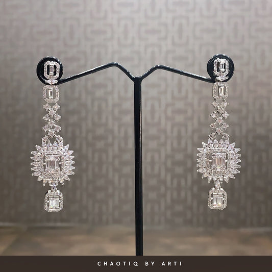 Diamond studded medium sized earrings