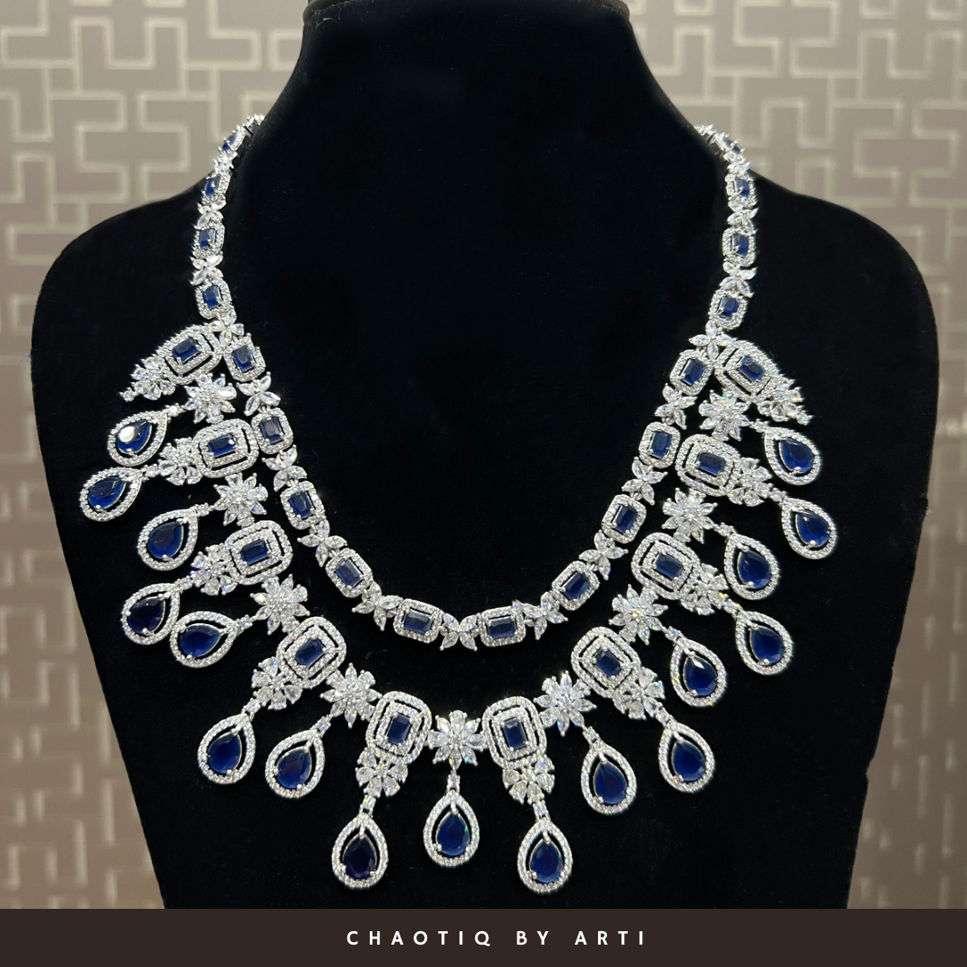 DIAMOND NECKLACE/ THREE TIER DIAMOND NECKLACE/ BEZEL/ | Van Scoy Jewelers |  Wyomissing, PA