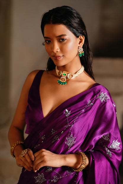 Veera Multi-coloured pearl choker set