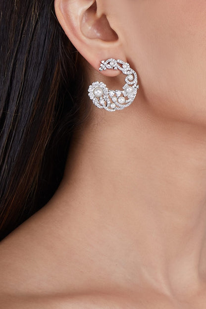 Zeeba Diamond and pearl studs