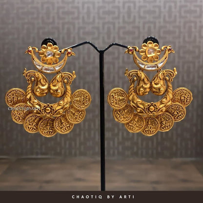 Meenakshi Gold Plated Earrings