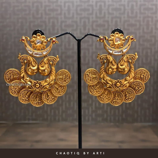 Meenakshi Gold Plated Earrings